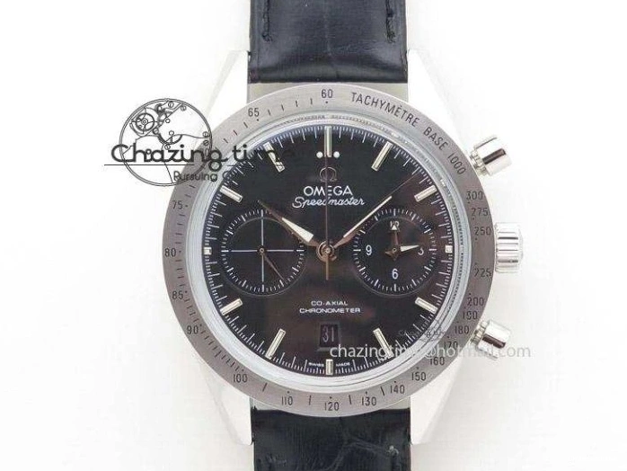 0516 Refined Speedmaster 50th Anniversary Black Dial On SS Bracelet 8232